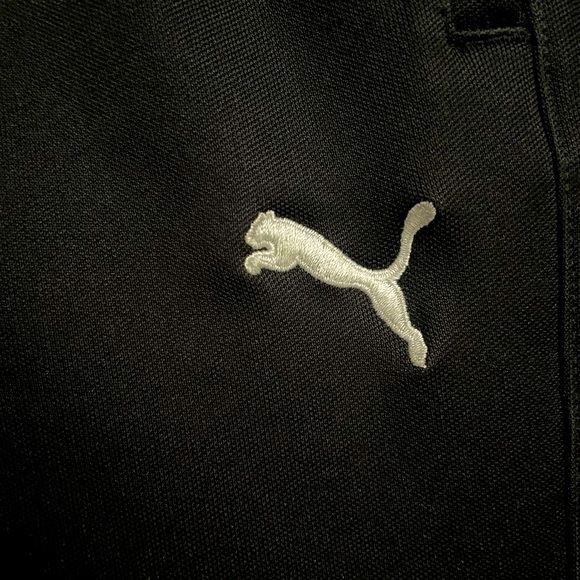 Men's Black Puma Athletic Track Pants - Picture 3 of 4